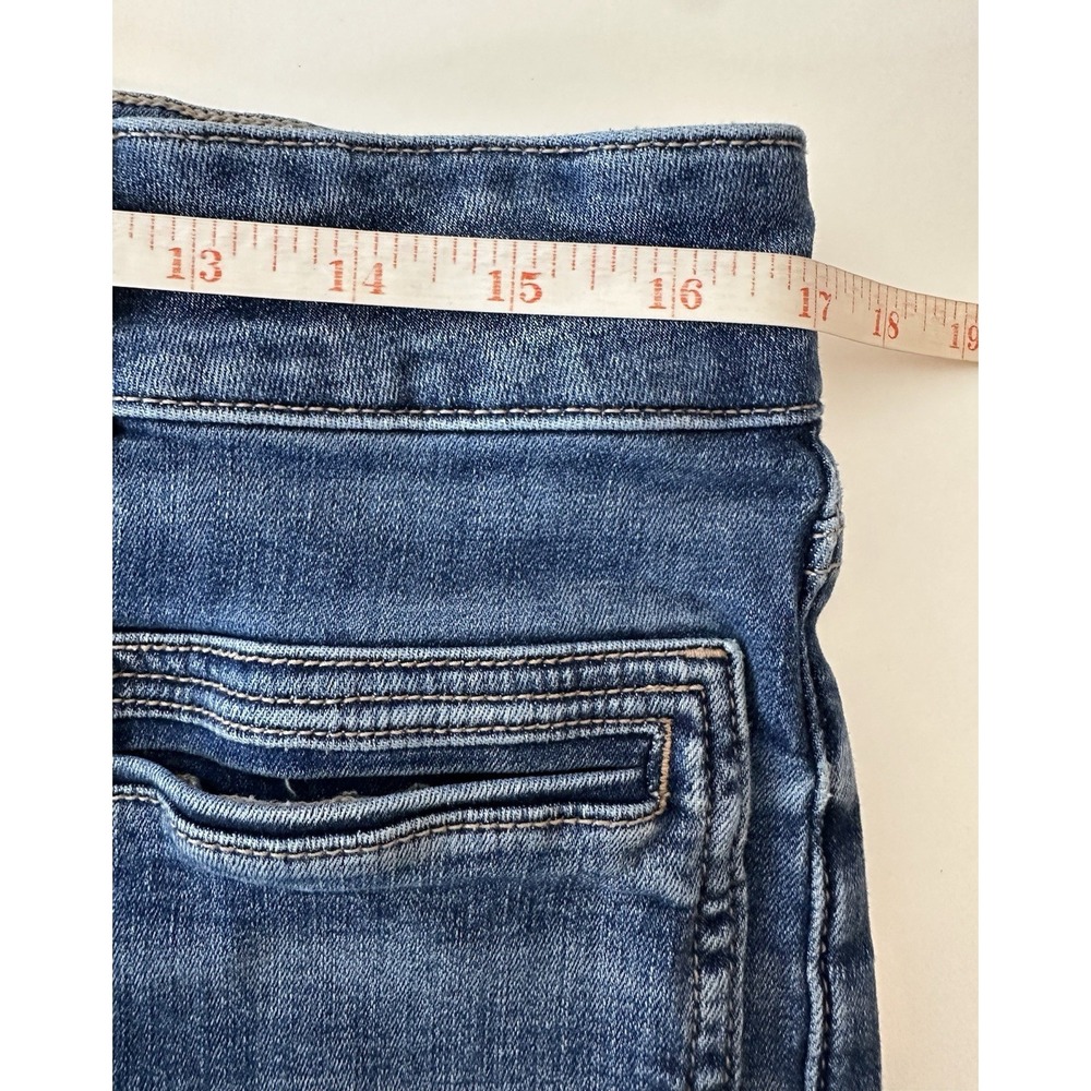 American Eagle Hi-Rise Next Level Flare Jeans Women Size 16 Long Blue Stretch - Picture 6 of 8